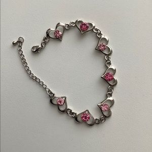 🌸2 FOR $10 Pink Heart Bracelet